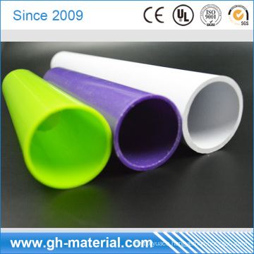 White Fire Resistant 18mm Diameter PVC Tube Plastic Tube for Cable Protection